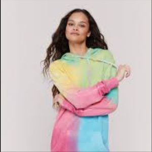 VS PINK x Spiritual Gangster tie dye hoodie dress